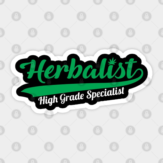 Herbalist-High Grade Specialist Sticker by defytees